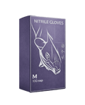 Нитриловые фиолетовые перчатки коробка