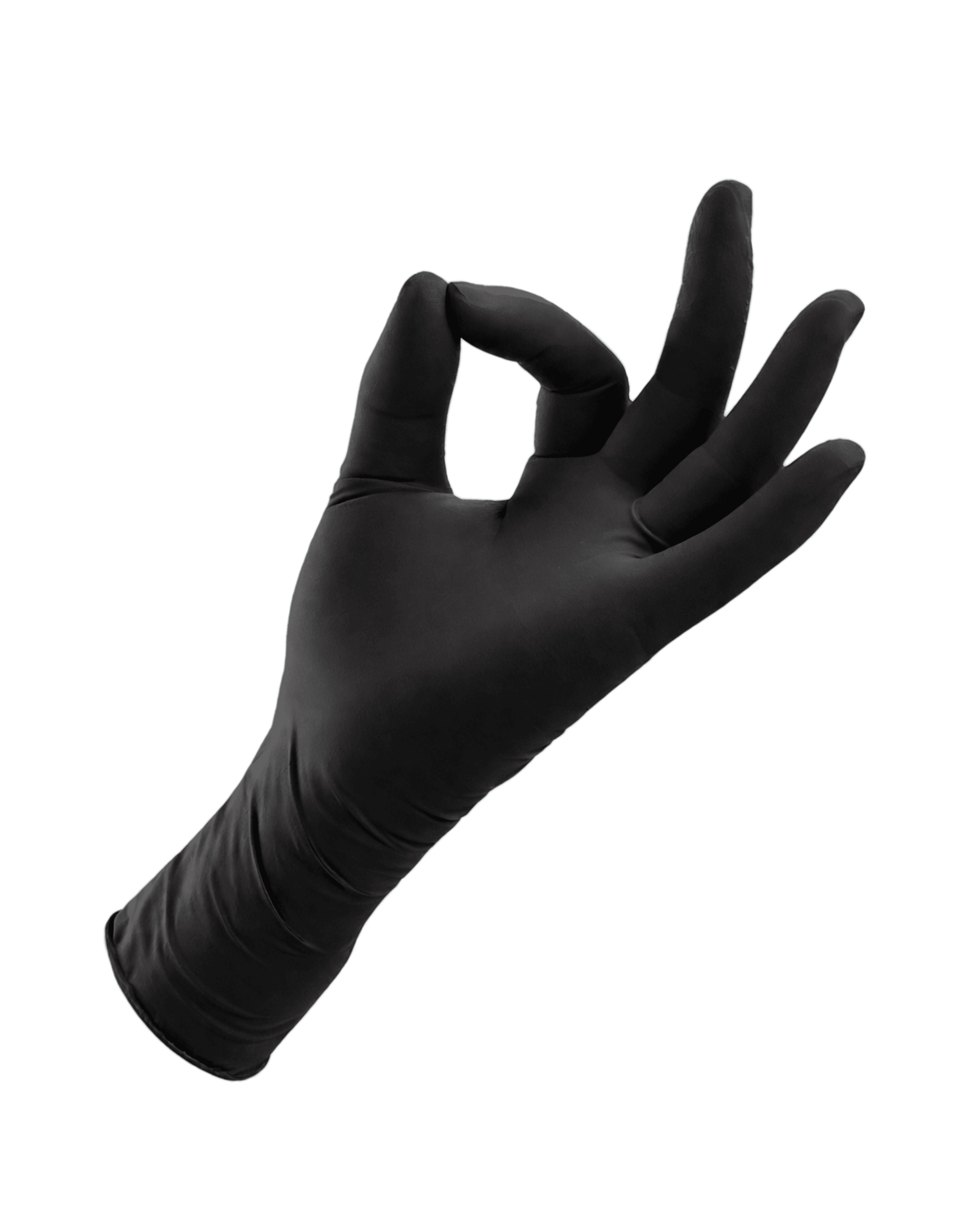 Латексные черные перчатки