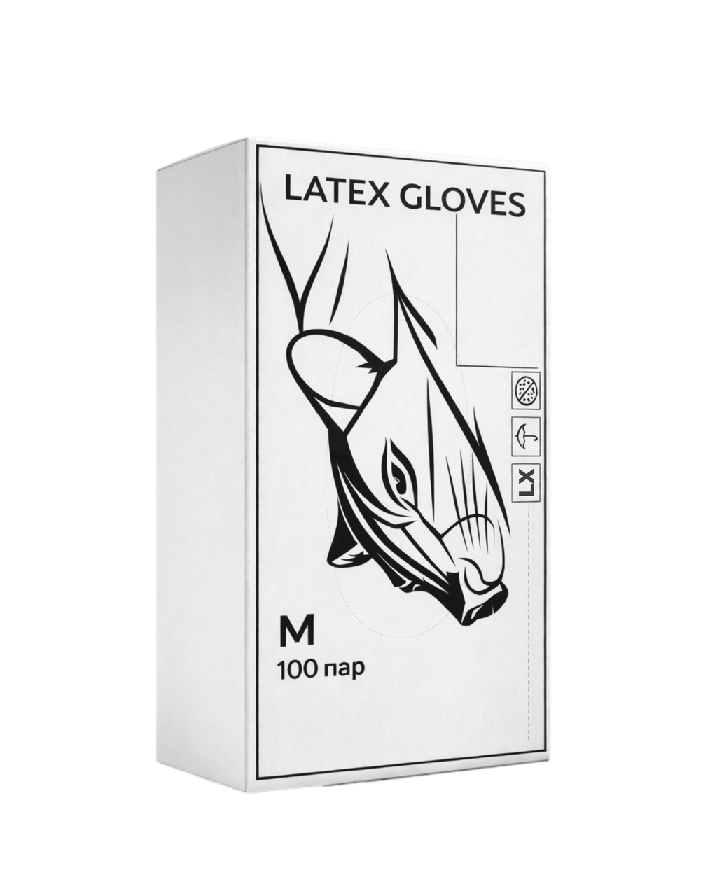 Латексные белые перчатки
