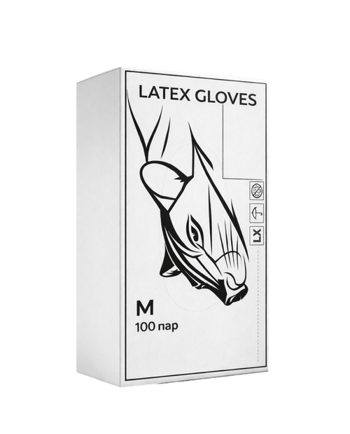 Латексные белые перчатки