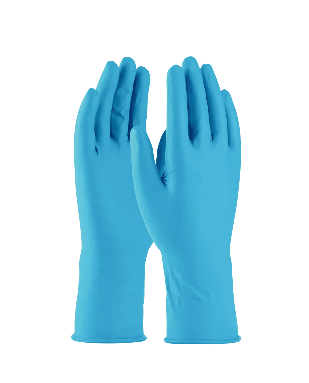 Нитриловые удлиненные синие перчатки