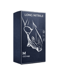 Нитриловые удлиненные синие перчатки коробка