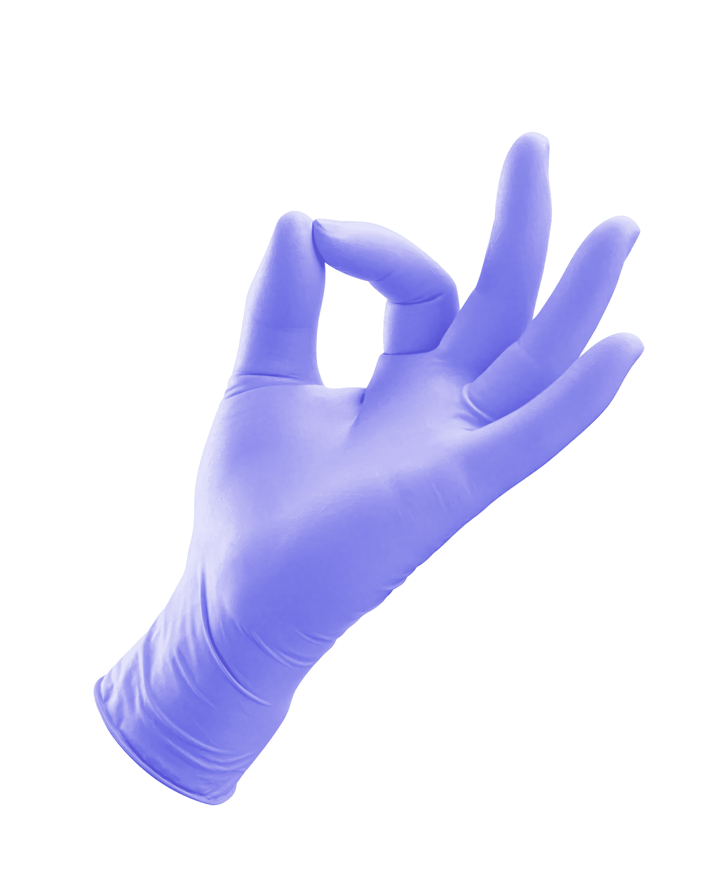 Нитриловые фиолетовые перчатки