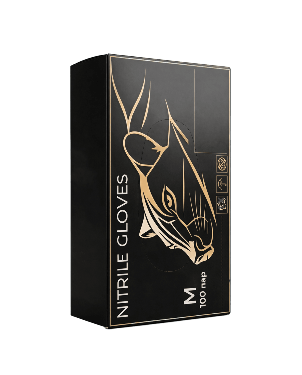 Нитриловые черные перчатки оптом коробка